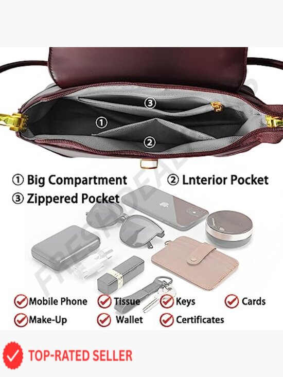 Vintage Retro Small Hobo Shoulder Bag Purse Satchel Clutch Handbag Travel main image 3